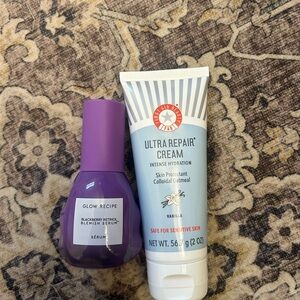 First Aid Beauty Ultra Repair Cream & Glow Recipe Purple Serum